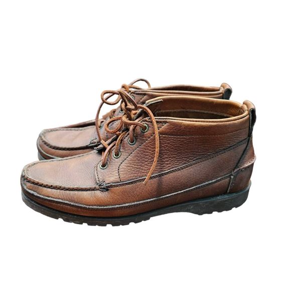 LL Bean Vintage Y2K Men\'s Leather Lace Up Boots 9.5 main image 5